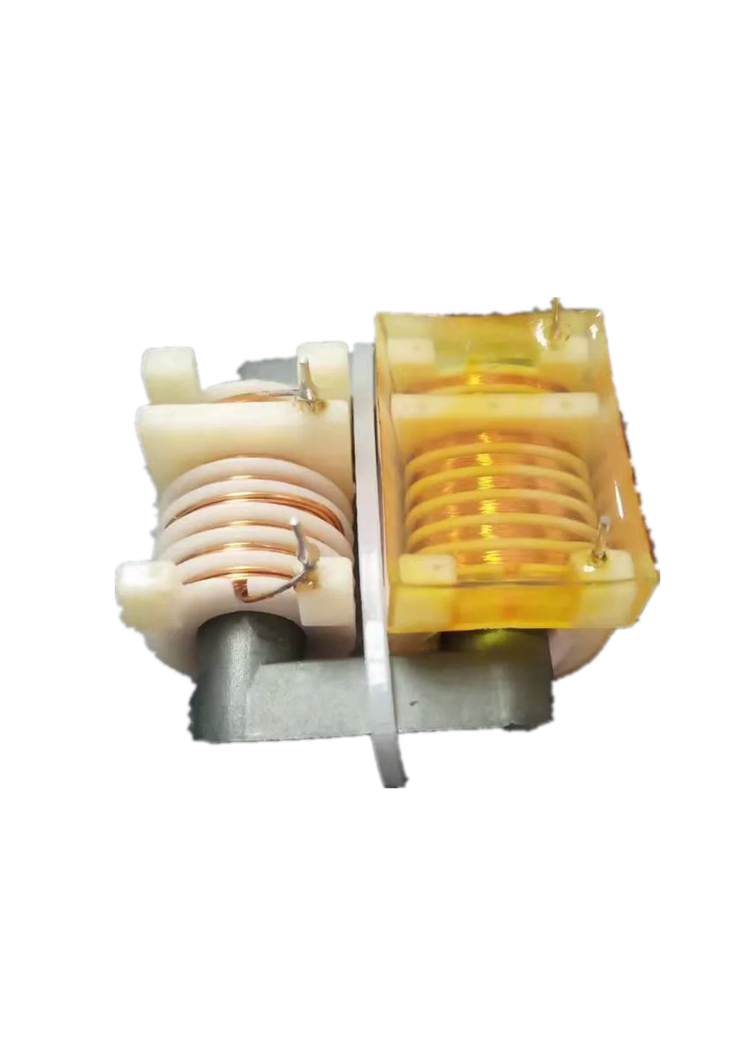 60W High Power Resin Potting Transformer, 44 Transformation Ratio High-Voltage Boost Coil 6+2 Slots 4-Pin Foldable Type