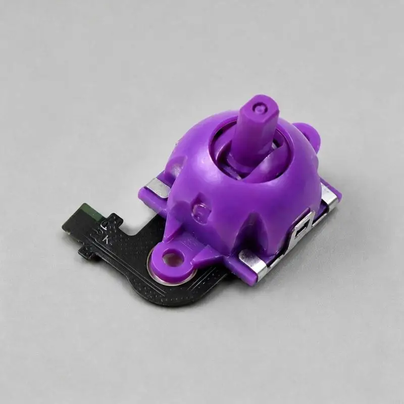 Handheld Remote Player Thumbstick Assembly with ABS Housing, Visible Ribbon Cable, Metal Mounting Hardware, and Stem H8WD