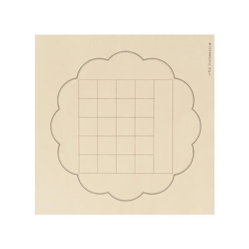 100 Sheets Brush Calligraphy Paper Half Ripe Rice Paper with Grids Chinese Regular Script Running Script Xuan Paper