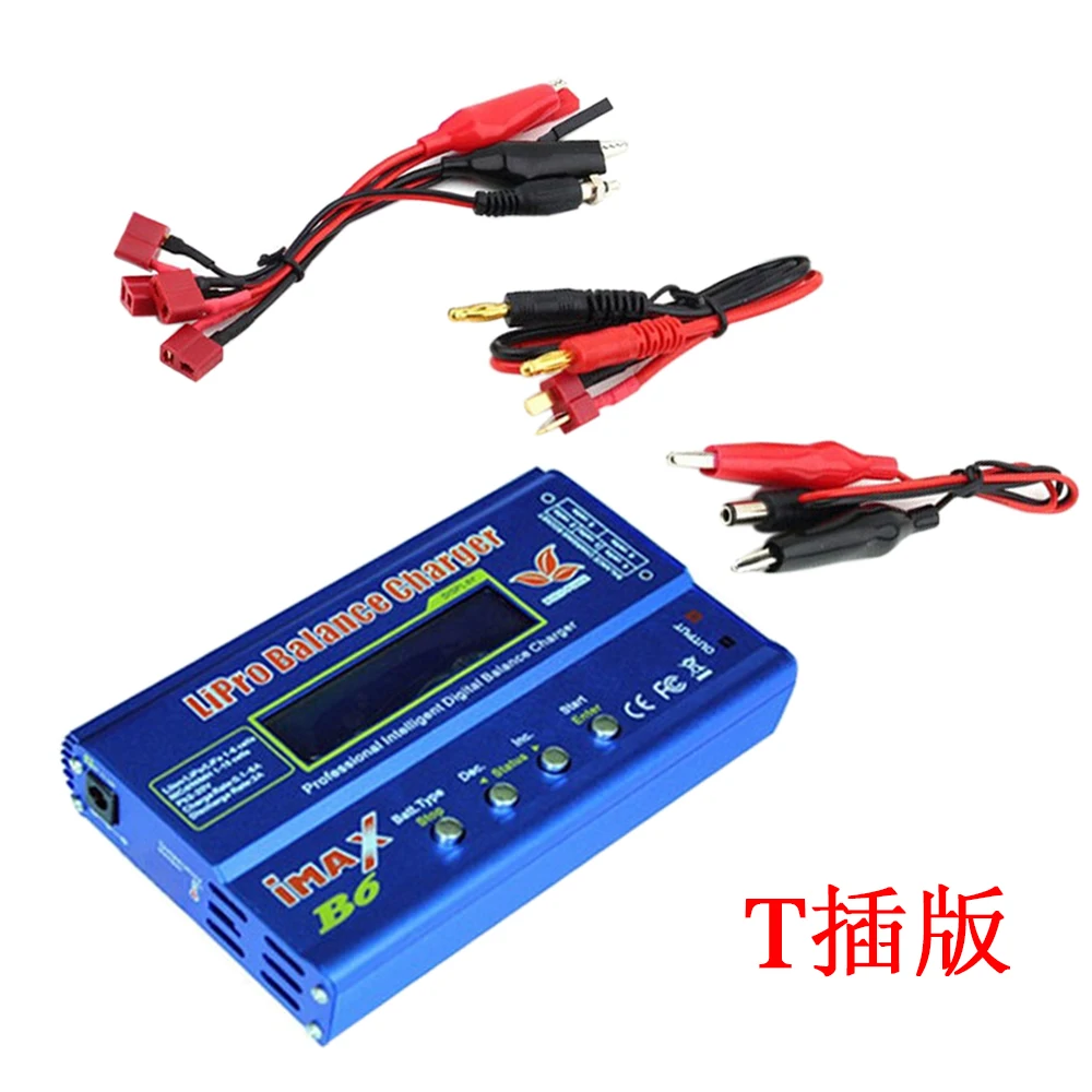 Digital Imax B6 80W Balance Charger T Plug xt60 With AC Power 15V 6A Adapter For RC Lipo NiMh Ni-Cd Li-ion Battery