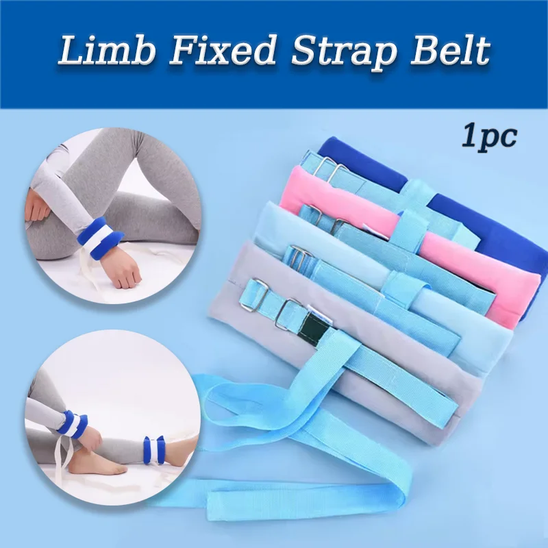 Medical Limb Restraint Straps for Beddressers Wrist Restraint Belt Fixing Belt Rehabilitation Belt