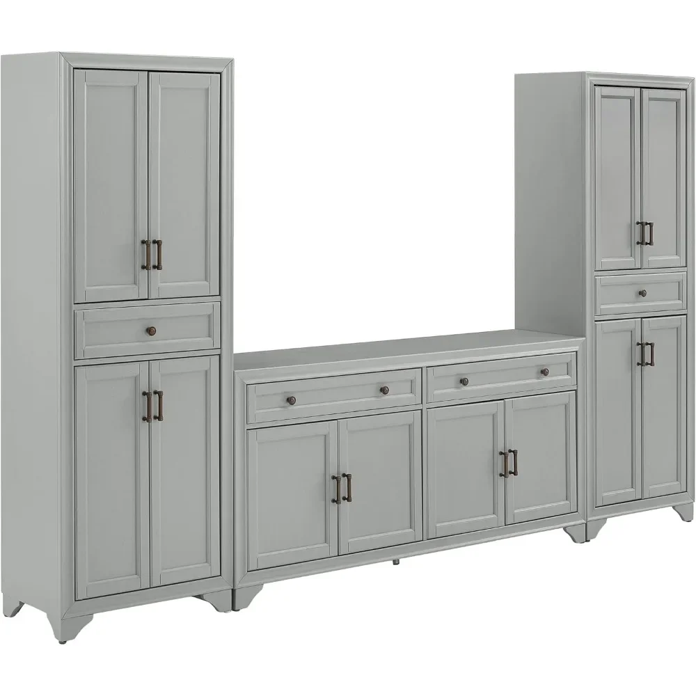 

Tara 3 Piece Sideboard & Sideboard Set, Modern Farmhouse Design Complements Traditional Décor 15"D x 108.5"W x 67.75"H