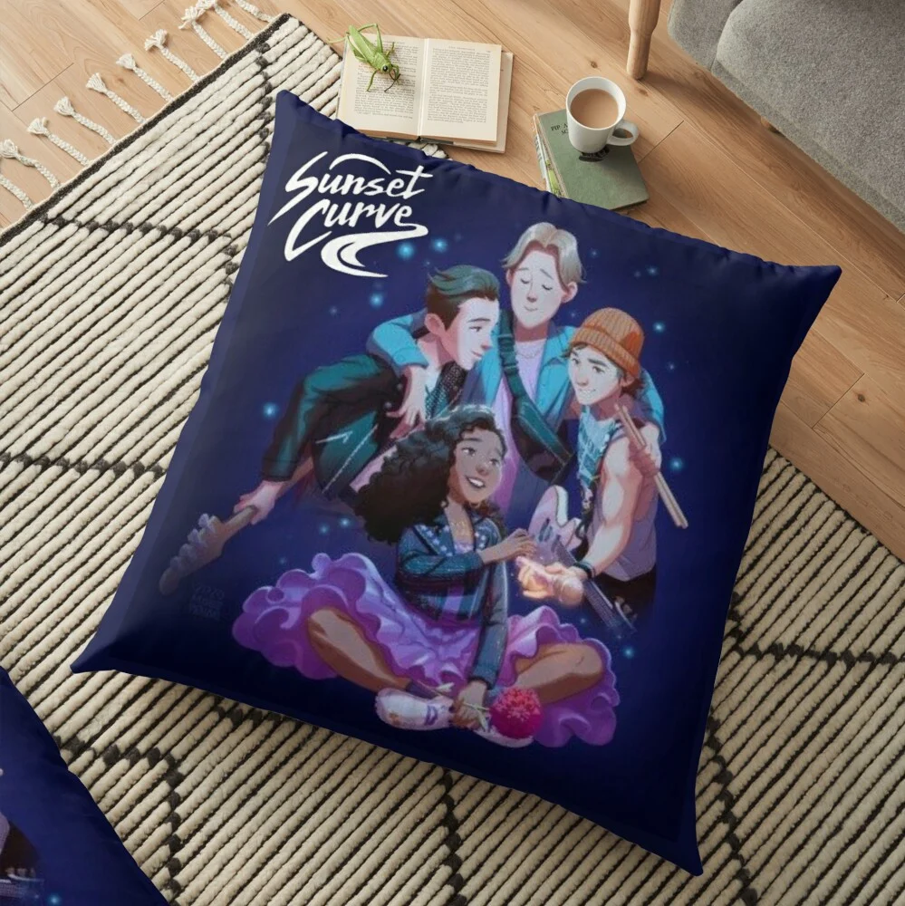 

Julie and The Phantoms Sunset Curve Sunset Curve Band Sunset Curve Tour Decoration Pillow Case Sofa Waist Cover Home Decor