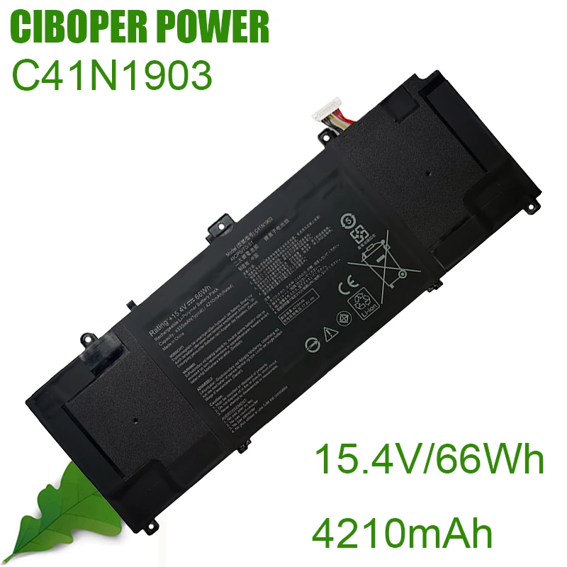 CP Laptop Battery 0B200-03560100 C41N1903 15.4V/66WH/4210mAh For ExpertBook B9450FA B9450FA-BM0194R B9450FA-XS79 B9450FA-BM0504R