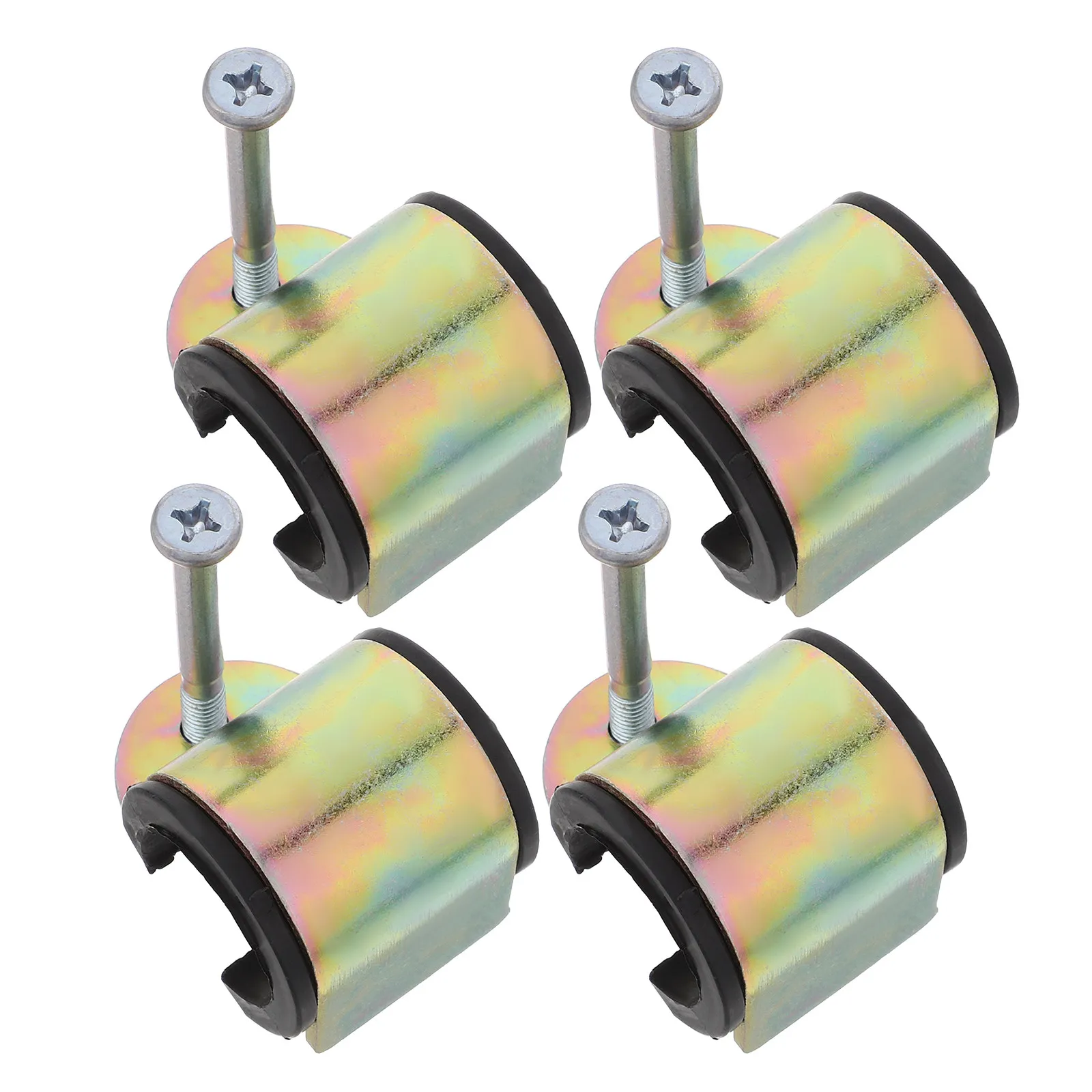 4Pcs Folding Chair Armrest Lock Recliner Connecting Buckle 25Mm Round Tube Spare Parts Replacement Kit Lounge Beach Garden