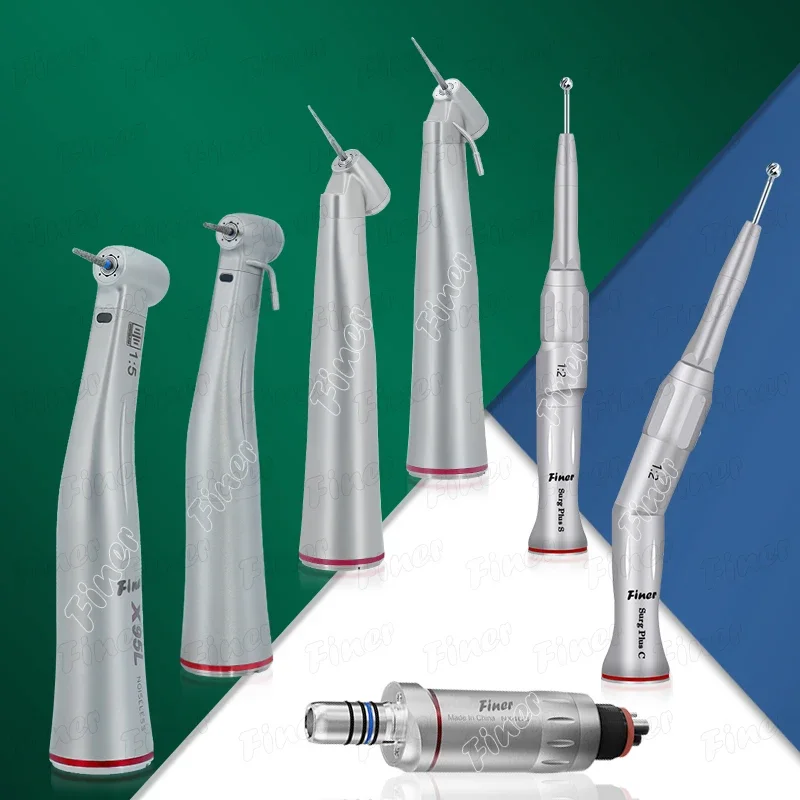 Dental 1:2 Increasing Air Motor 1:4.2 Speed Increasing Contra Angle Handpiece 1:5 Red Ring Contra Angulo 1:2 Osteotomy Handpiece