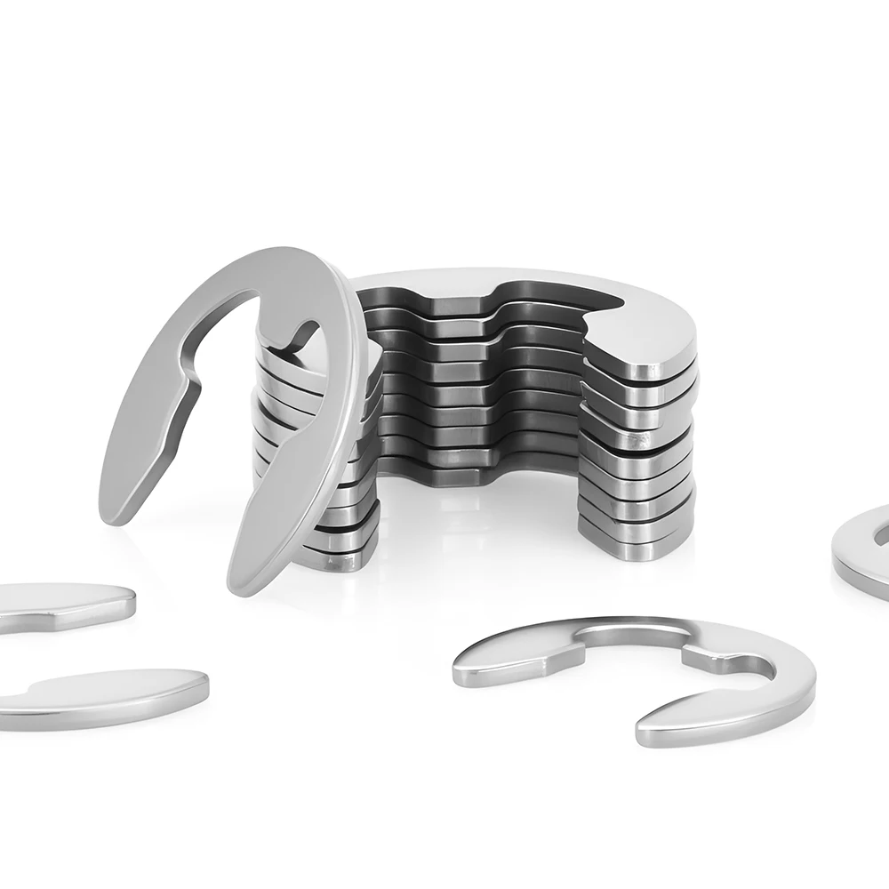 E Circlip M1.2 M1.5 M2 M2.5 M3 M3.5 M4-M15 Shaft External Retaining Ring Clip Washer Stainless Steel Carbon Steel Shaft Fastene