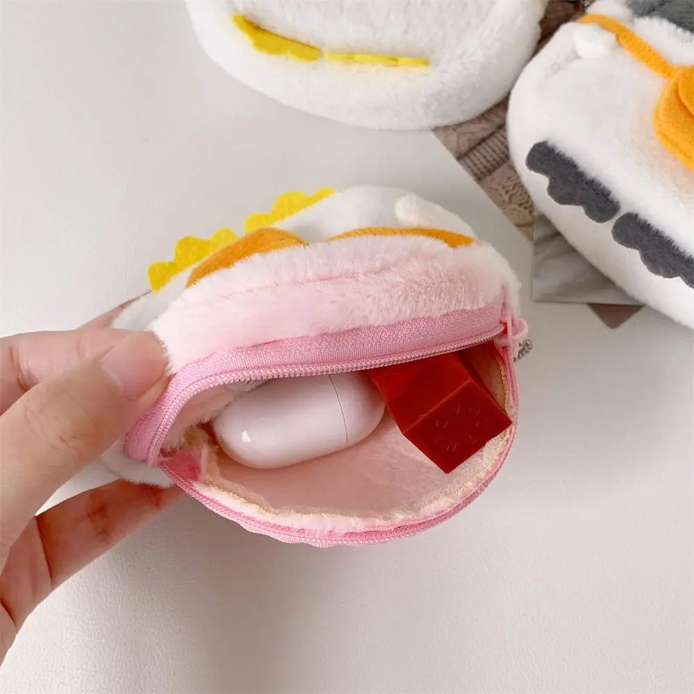 Girls Cartoon Penguin Coin Purse Cute Plush Earphone Organizer Bag Kawaii Bag Children's Christmas Gift