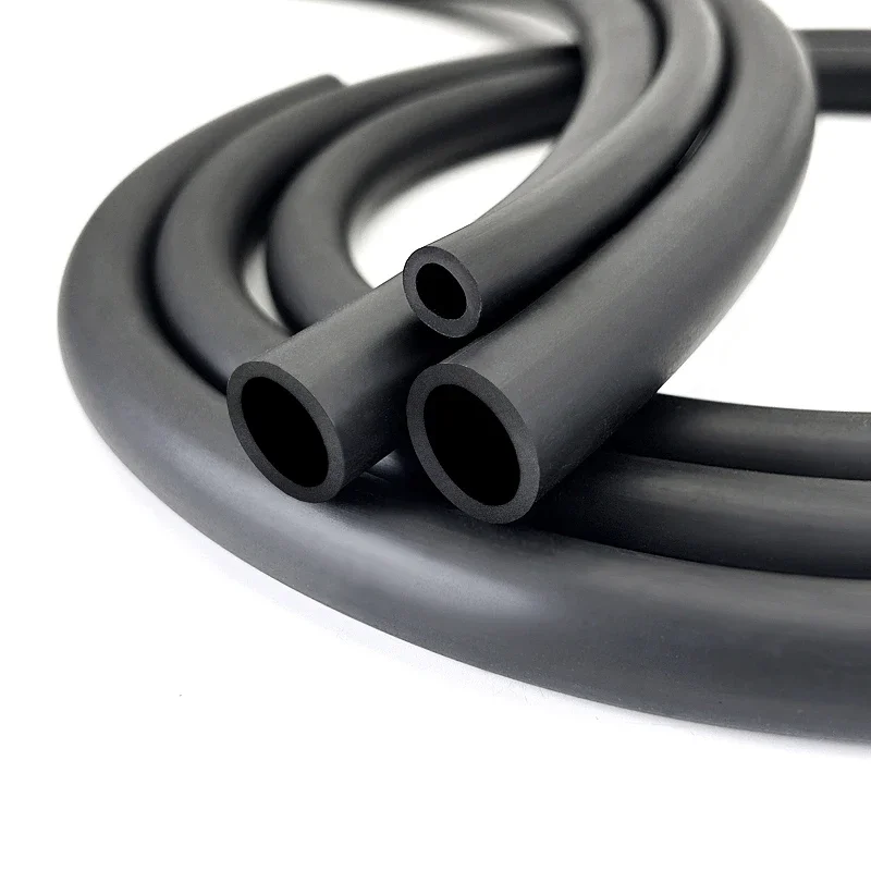 1M -60 ℃ ~ 300 ℃ FKM Fluororubber Hose Tube Pipe High Temperature Corrosion Resistance Oil Pipe ID 2mm /3/4/5/6/8/10/12~32mm