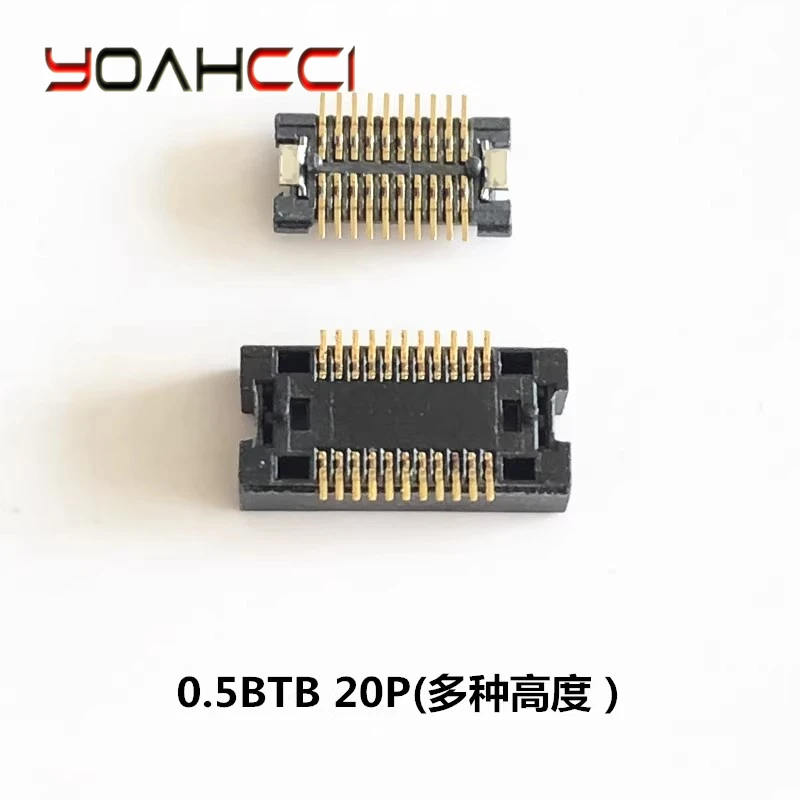 10/pieces 0.5 board-to-board BTB connector 20P with height 2.0/2.5/3.0/3.5/4.0/6.0