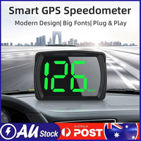 Universal Car HUD Head Up Display Speedometer GPS 2.8 Inch Big Font Digital Speed Meter Clock Gauge Automotive Accessories