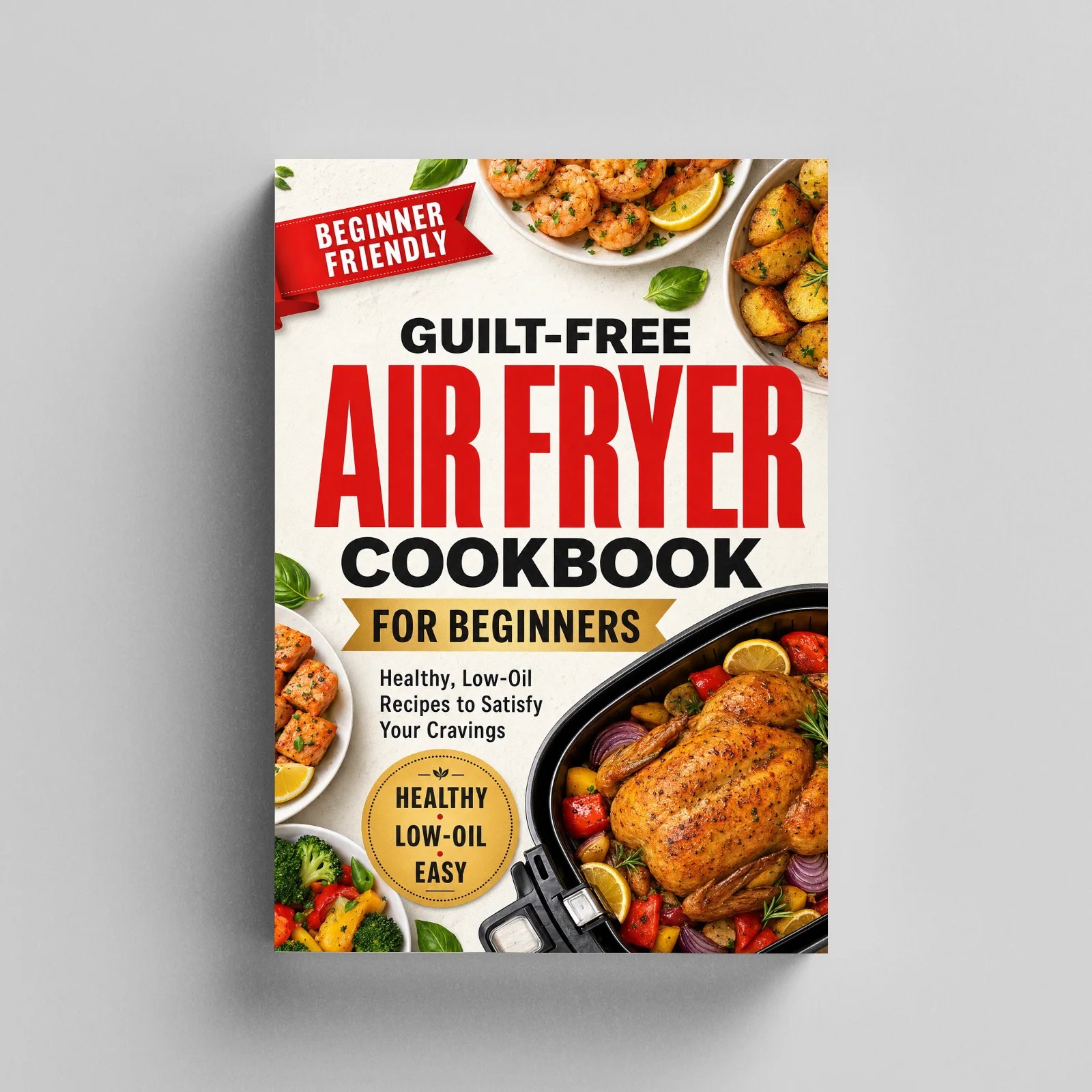 Beginner Friendly Air Fryer Cookbook, Low Oil Healthy Recipes, Zero Guilt Tasty Meals Satisfy Food Cravings