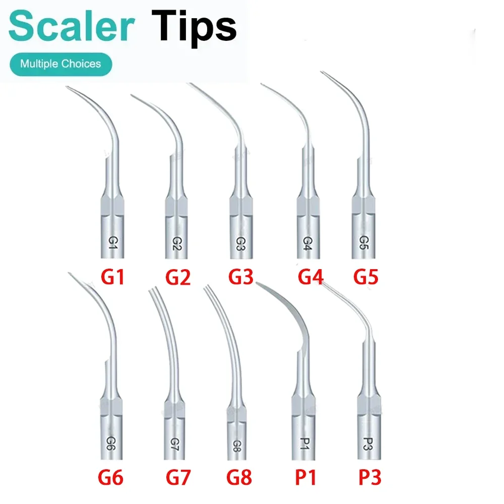 5PcНасадки для стоматологического ультразвукового скалера для EMS Woodpecker DTE Satelec Periodontics Endodontics G1 G2 G3 G4 G5 G6 G7 G8 P1 P3 Tool