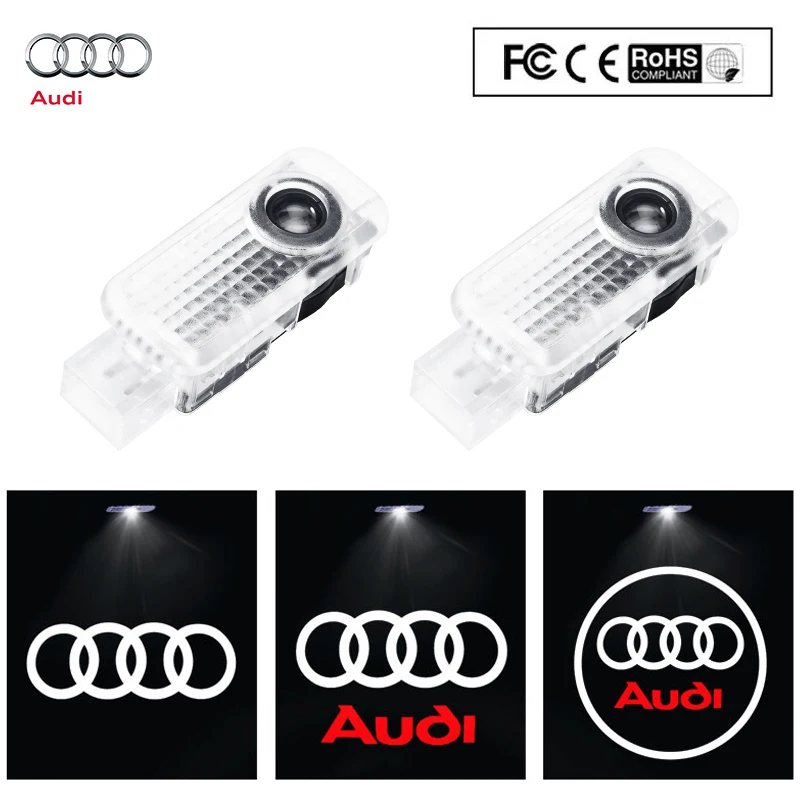 

Car Styling Door Welcome Lights Emblem LED Laser Project Ghost Lamp For Audi A4 A3 A5 A6 A7 A8 Q3 Q5 Q7 Q8 B5 B6 B7 B8 B9 Q7 8P
