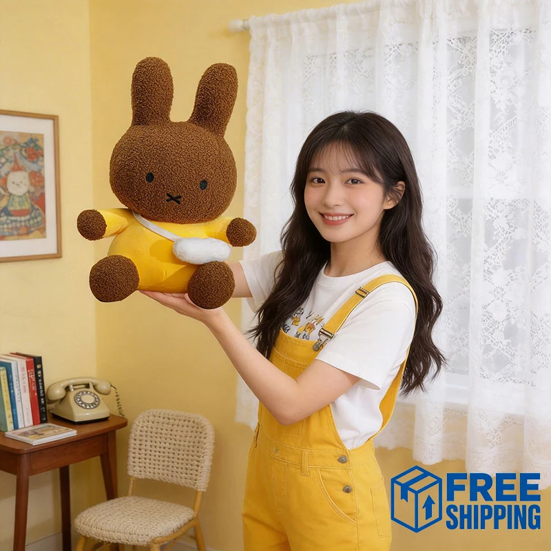

Мягкая игрушка Миффи: милый кролик в сидячей позе, мягкая плюшевая кукла, удобная подушка для детей, декор для дома и стола, идеальный подарок
