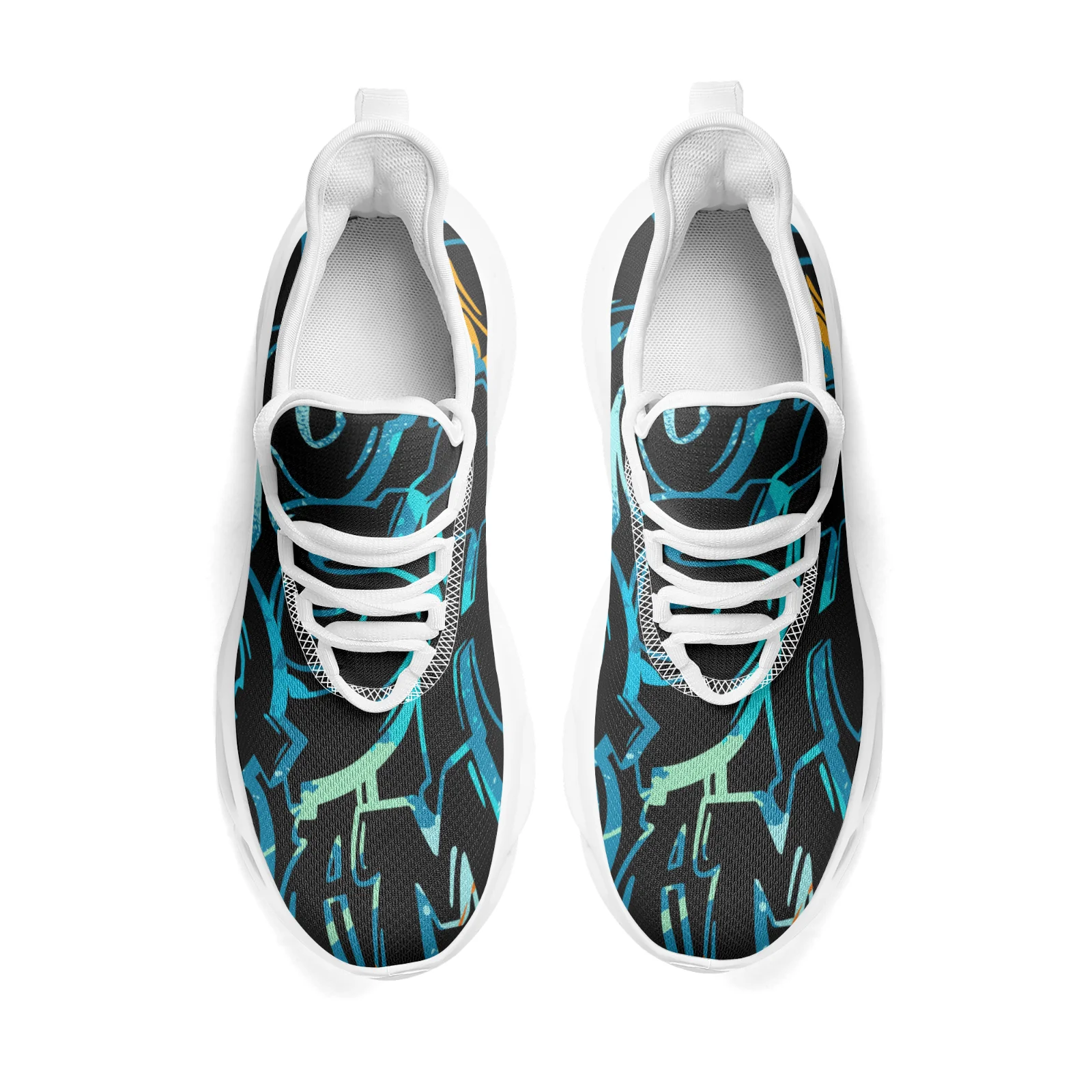 Обувь на заказ с геометрическим узором, повседневные кроссовки для мужчин и женщин, легкие кроссовки для подростков, обувь EUR36-48