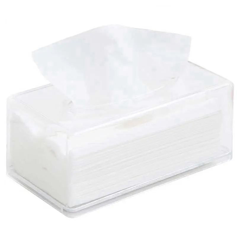 B03C-2X Acrylic Tissue Box Rectangular Transparent Tissue Box For Office, Home Bathroom Restaurant Lavatory Occasions