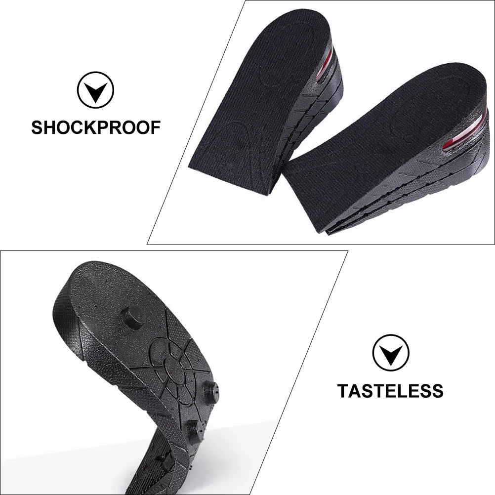 1Pair Invisible Height Increase Insoles Unisex Comfortable Shoe Pads Lightweight Breathable Heightening Inserts for Sneakers