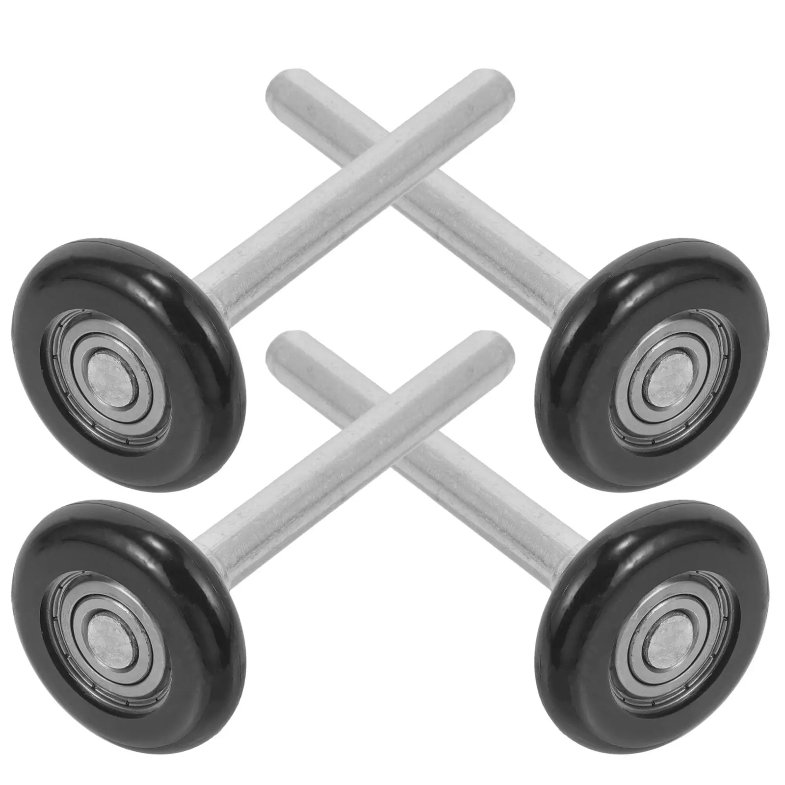 

4pcs Nylon Garage Door Rollers Replacement with Stem Precision Bearings Quiet Smooth Operation Track Hardware Accessories