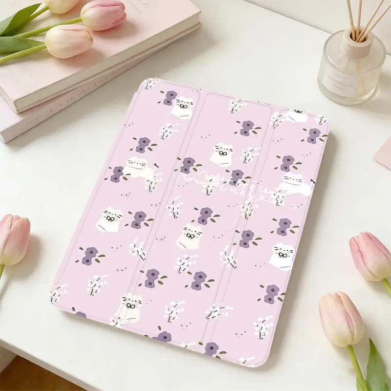 Tri‑Fold Stand TPU Shockproof Flip Cover For Xiaomi Pad 5/5Pro 6/6Pro 11 inch Redmi Pad SE 11 Xiaomi Pad 7/7Pro 8/8Pro 11.2