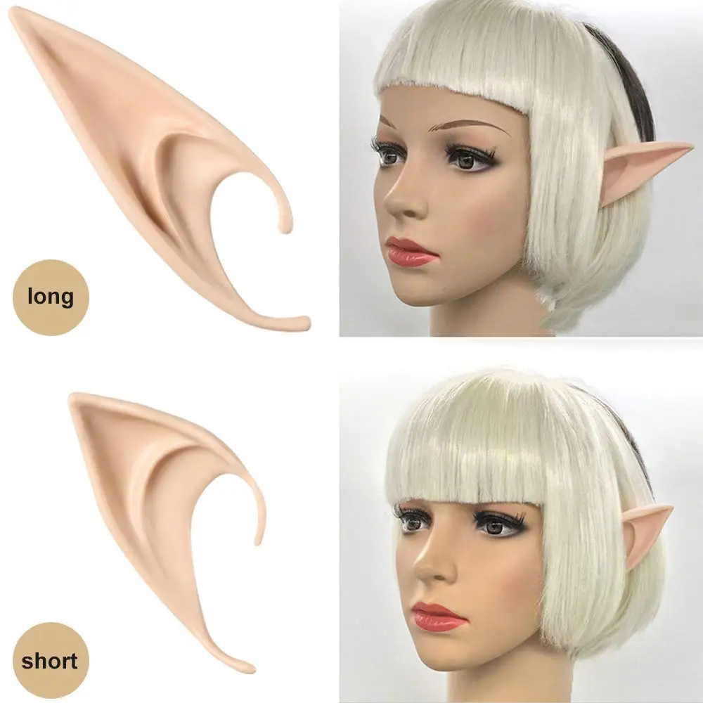 1 Pairs Elf Oren Tips Anime Party Dress Up Kostuum Maskerade Accessoires Halloween Elven Vampire Fairy Oren Voor Partij Cosplay