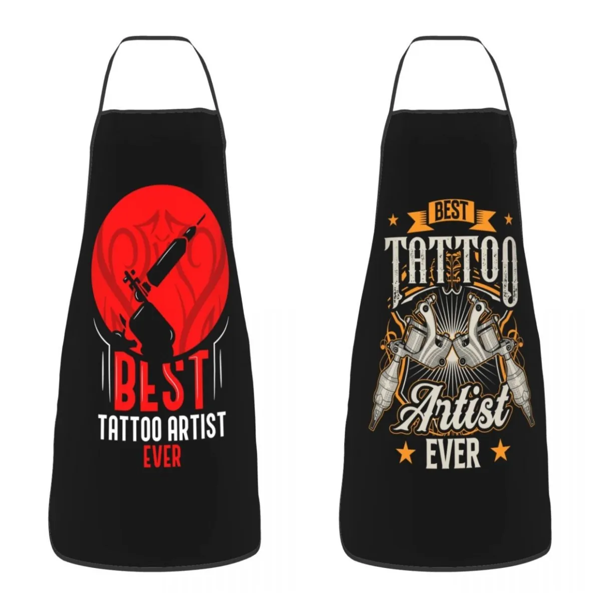 Best Tattoo Artist Ever Apron for Women Men Unisex Bib Cool Tattooists Gift Cooking Kitchen Tablier Cuisine Chef Baking