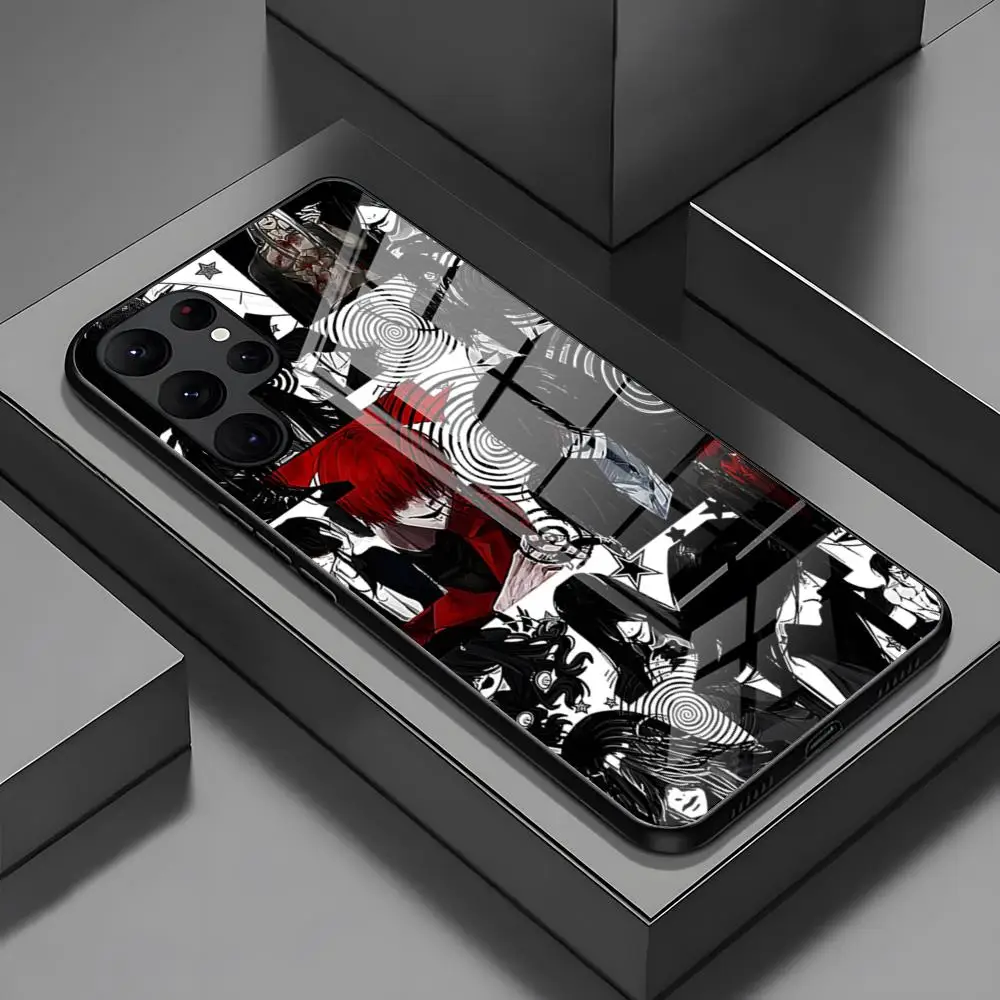 Mr Crawling Homi-cipher Phone Case For Samsung S24 S23 S21 S20 S22 A24 A34 A54 A53 Note 20 Pro Ultra Plus 2024 Glass Back Cover