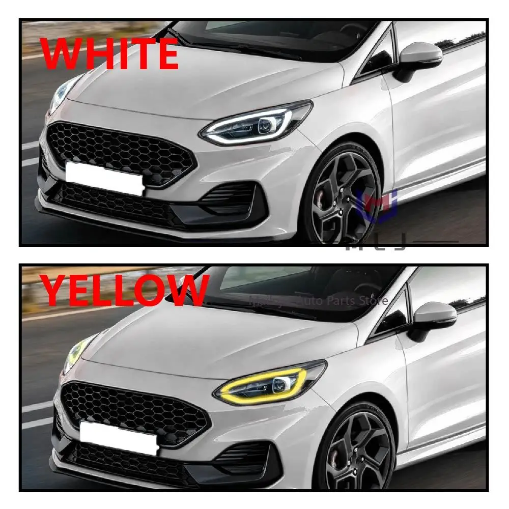 For Ford Fiesta MK8 2017-2021 Focus MK4 2019-2021 Transit Custom Puma Yellow LED DRL Module Daytime Running Light H1BB13D278AC