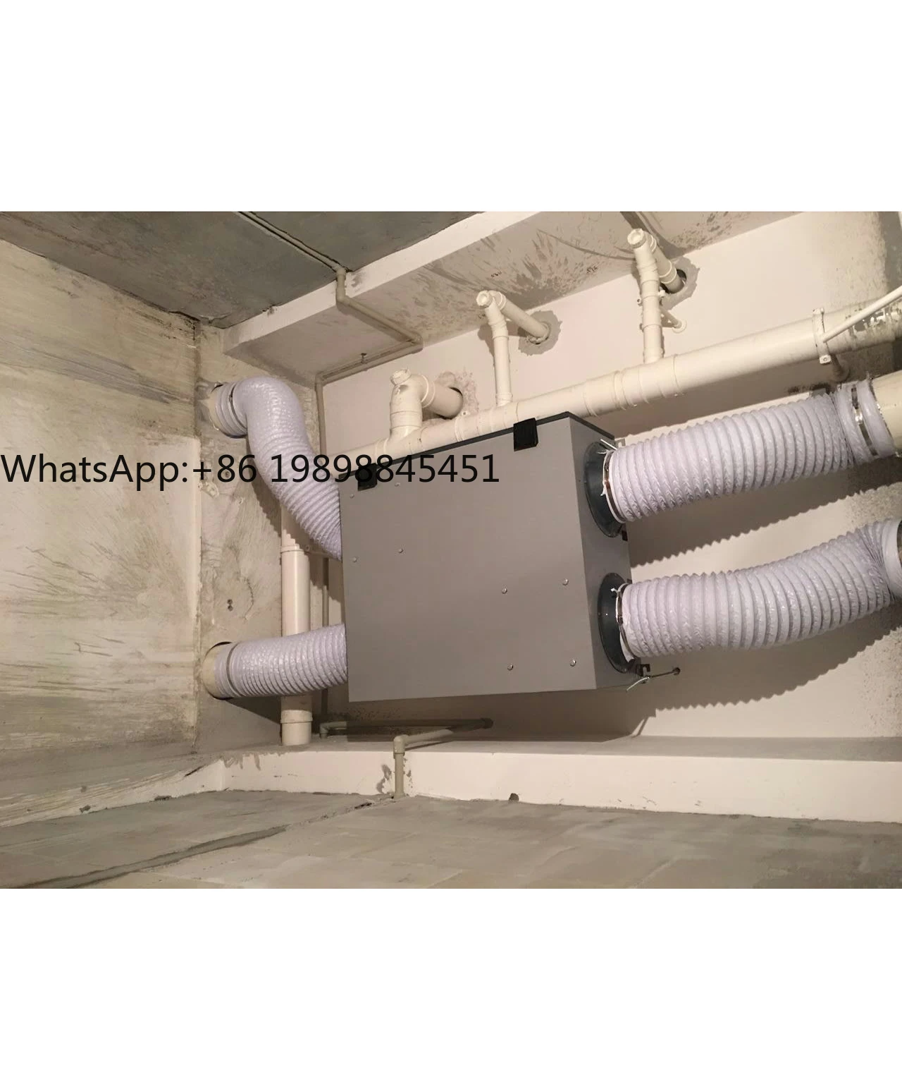 

150m3/h Supply Ventilation with Heating Portable Household Hvac Energy Saving Heat Exchanger HRV Heat Recovery Ventilation