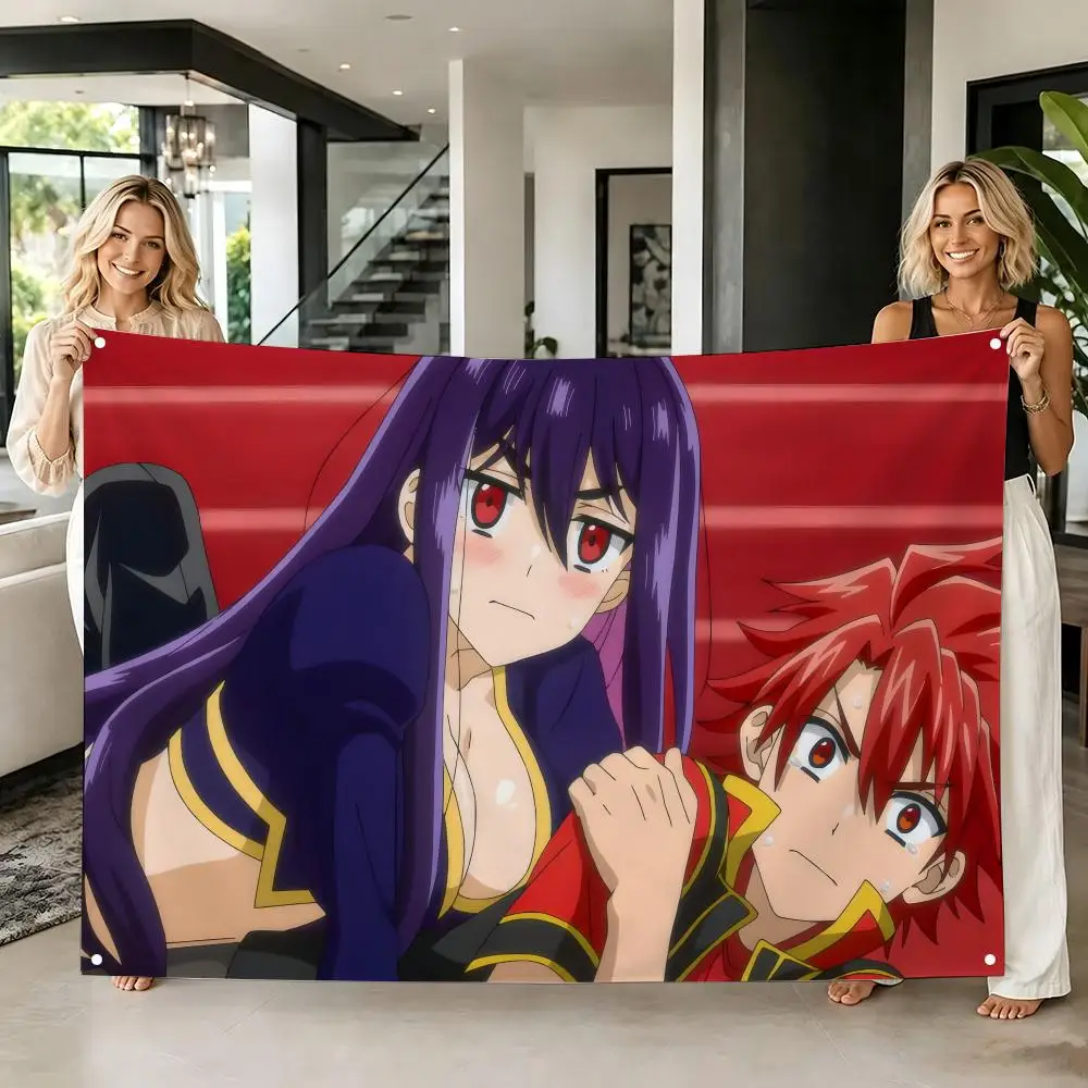 Fantasy Anime R-Red Ranger in Another World Flags Tapestry Creative Pattern Photo Living Room Wall Art Party Outdoor Decor