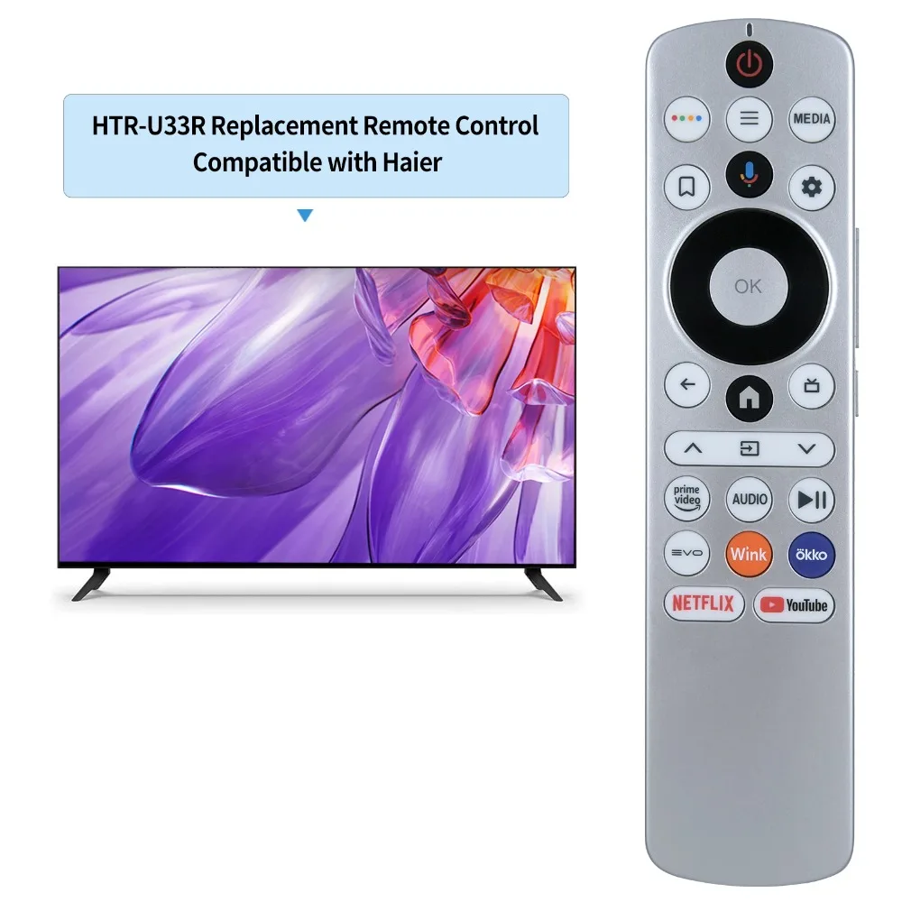 

Новый пульт дистанционного управления HTR-U33R для Haier Aqua TV 43 дюйма 50 дюймов 55 дюймов 65 дюймов 98 дюймов Smart TV