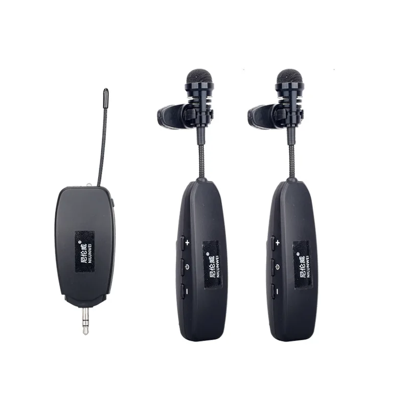 

One To Two Wireless Microphone Lavalier Microphone Mini Bee DSLR Phone Recording Radio Interview