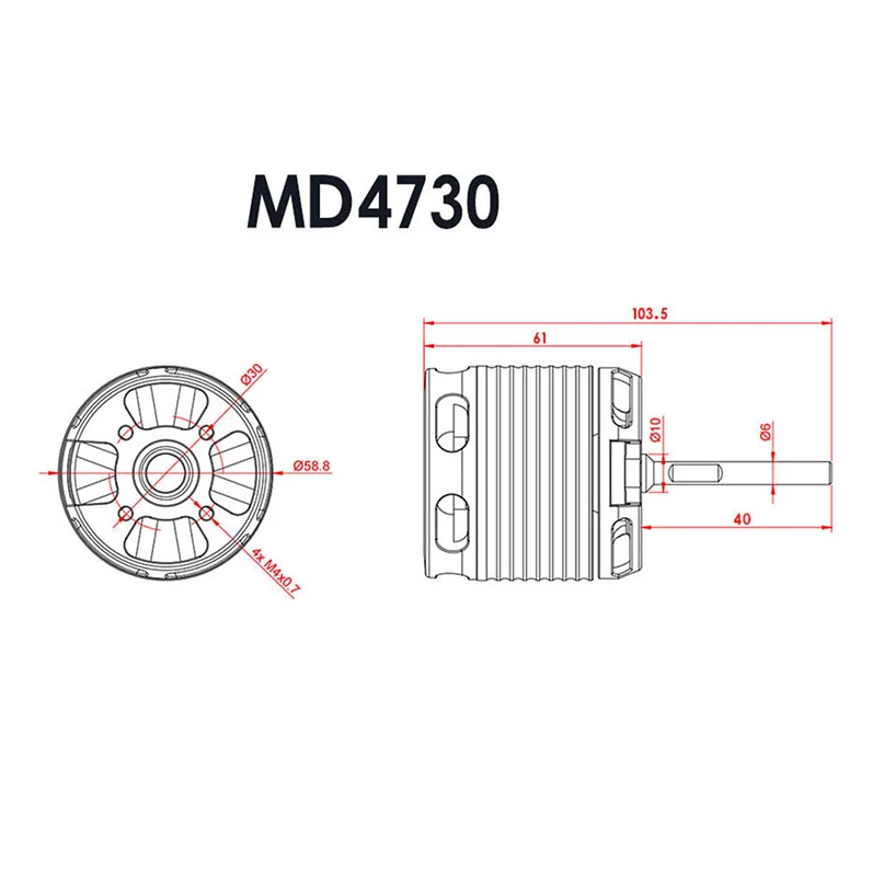 STEAM-RC 4730 520KV 540KV Bürstenmotor MD4730-540KV MD4730-520KV für 700 V2 V3 Hubschrauber