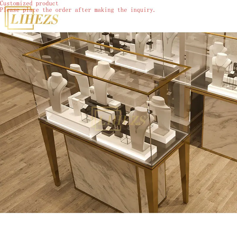 

Custom.Luxury Custom Glass Jewellery Display Cabinet Retail Lockable Jewelerstore Showcase for Luxury Jewelry