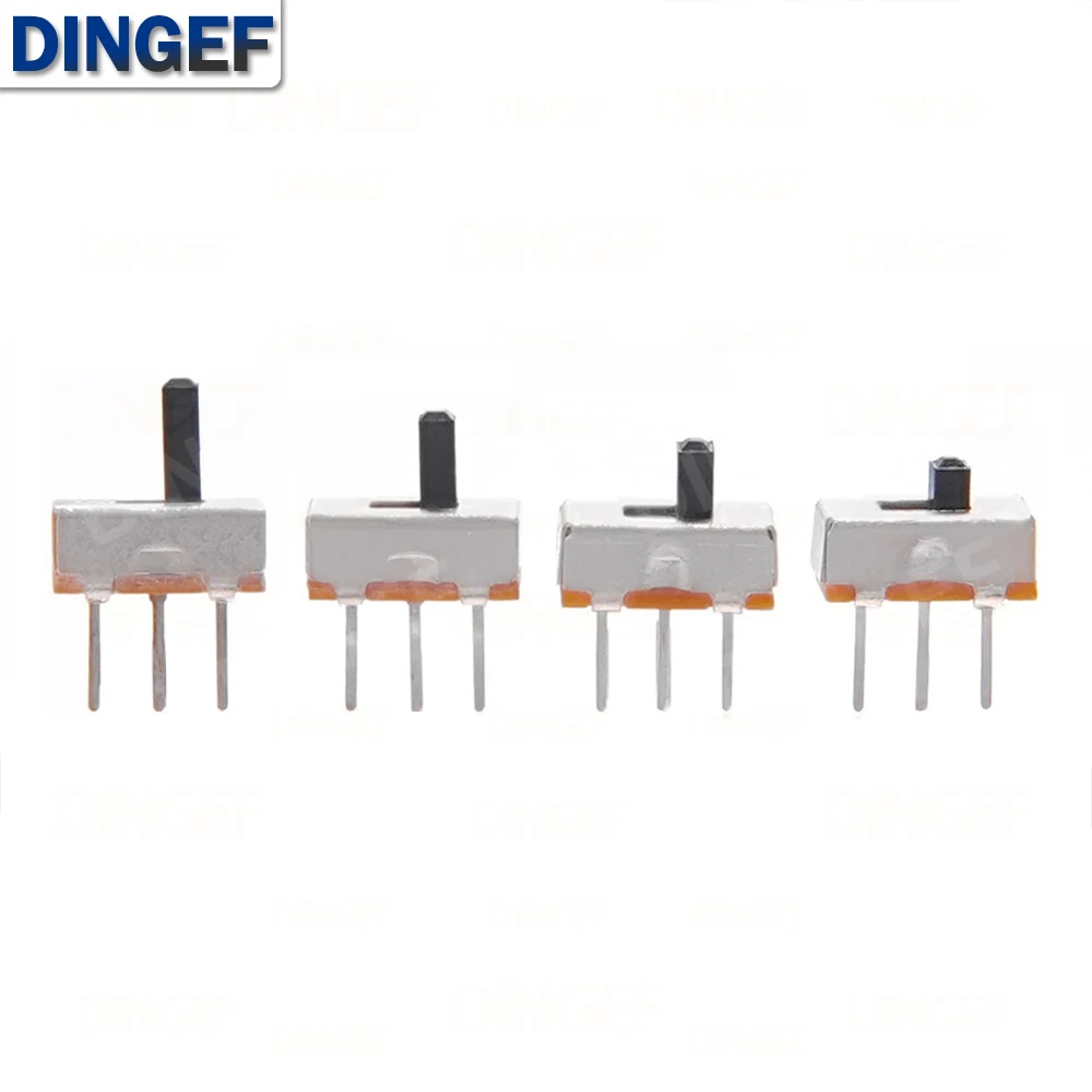 20PCS SS12D00 Toggle Switch 2 Position SPDT 1P2T 3 Pin Mini Power Switch  PCB Panel Mini Vertical Slide Switch  for Audio