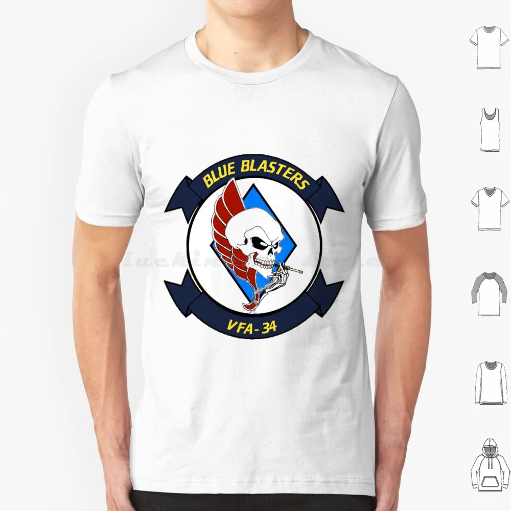 Vfa-34 Blue Blasters Patch T Shirt Cotton Men Women DIY Print Fighting Squadron Navy Vfa 2 Bounty Hunters Vfa 11 Red Rippers