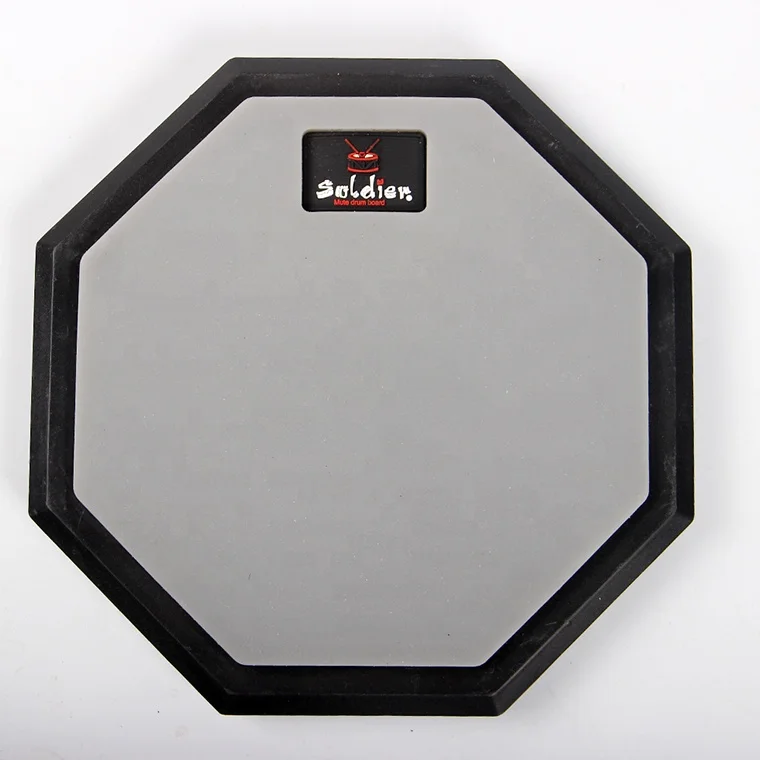 Custom Environmentally friendly silicone dumb drum set combat pad Practice drum hit board wholesale drum pad 8 10 inch