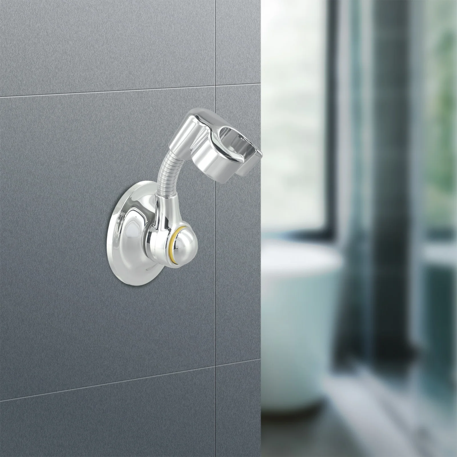 Support de douche manuel en ABS réglable avec ventouse, fixation rapide, accessoire