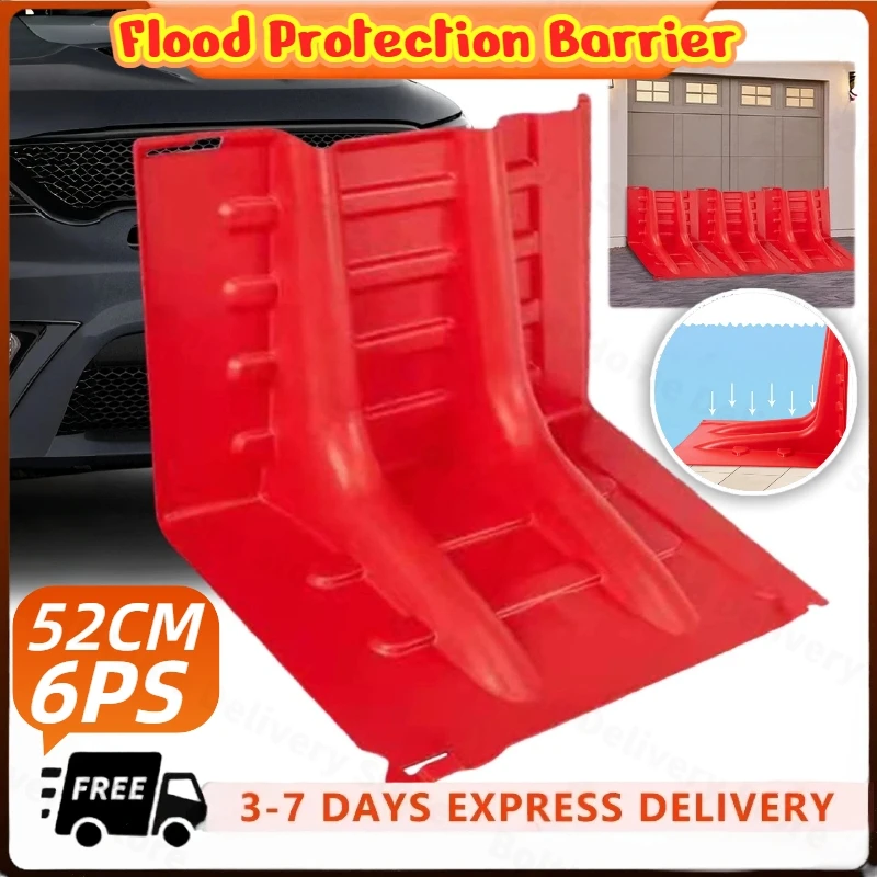 6 قطعة حاجز حماية الفيضانات ABS L-نوع صندوق التحكم في الفيضانات جدار إزالة مزيج حاجز المياه للمراسل تحت الأرض #1