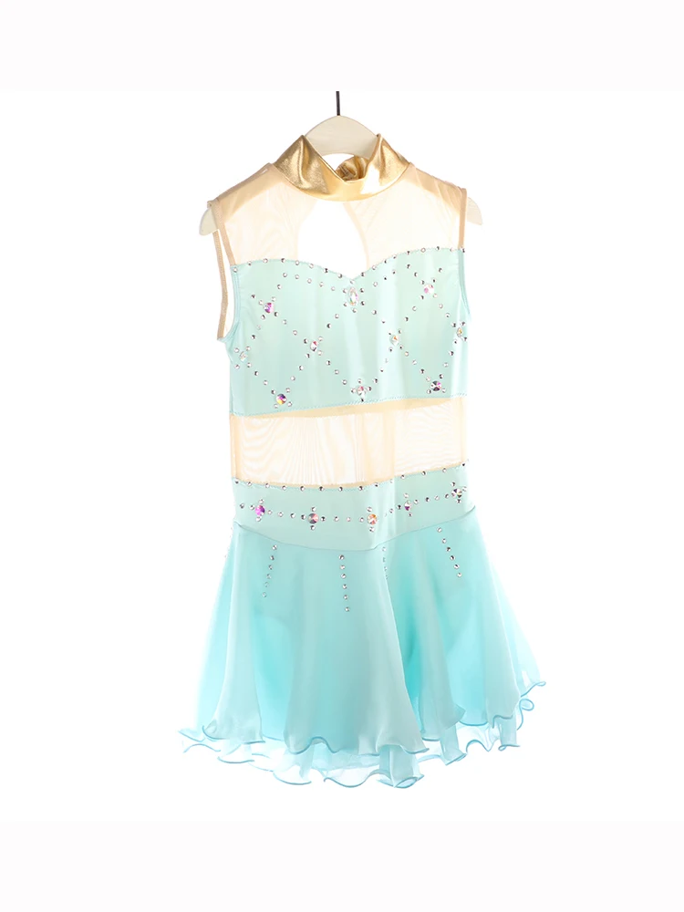 

Figure Skating Competition Training Dress Women's Children's Gymnastics Performance Sleeveless Performance Clothing