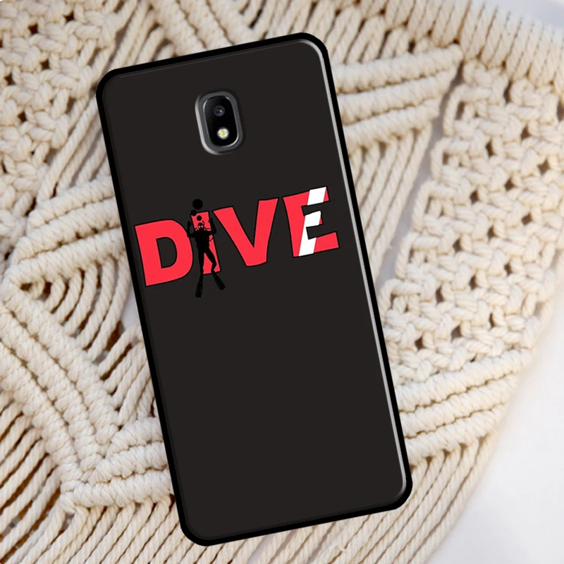 Dive Scuba Diver Shark Diving Flag Case For Samsung J6 J4 Plus A6 A8 A9 J8 J2 Core 2018 A3 A5 2016 J3 J5 J7 2017 Phone Cover