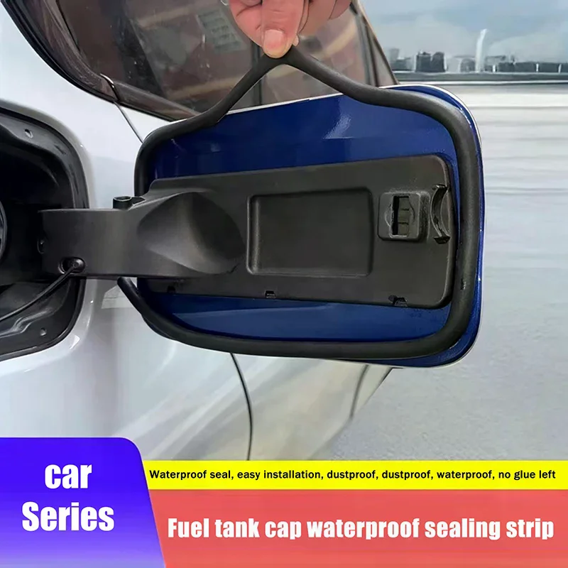 1/2PCS Automobile Fuel Tank Cap Sealing Strip Universal Charging Port Cover Seal Ring Waterproof Dustproof Car Accessories