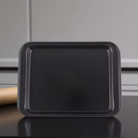 Easy Clean Rectangle Baking Pan High Temperature Resistance DIY Baking for Kitchen Carbon Steel Baking Non-Stick Baking Tray