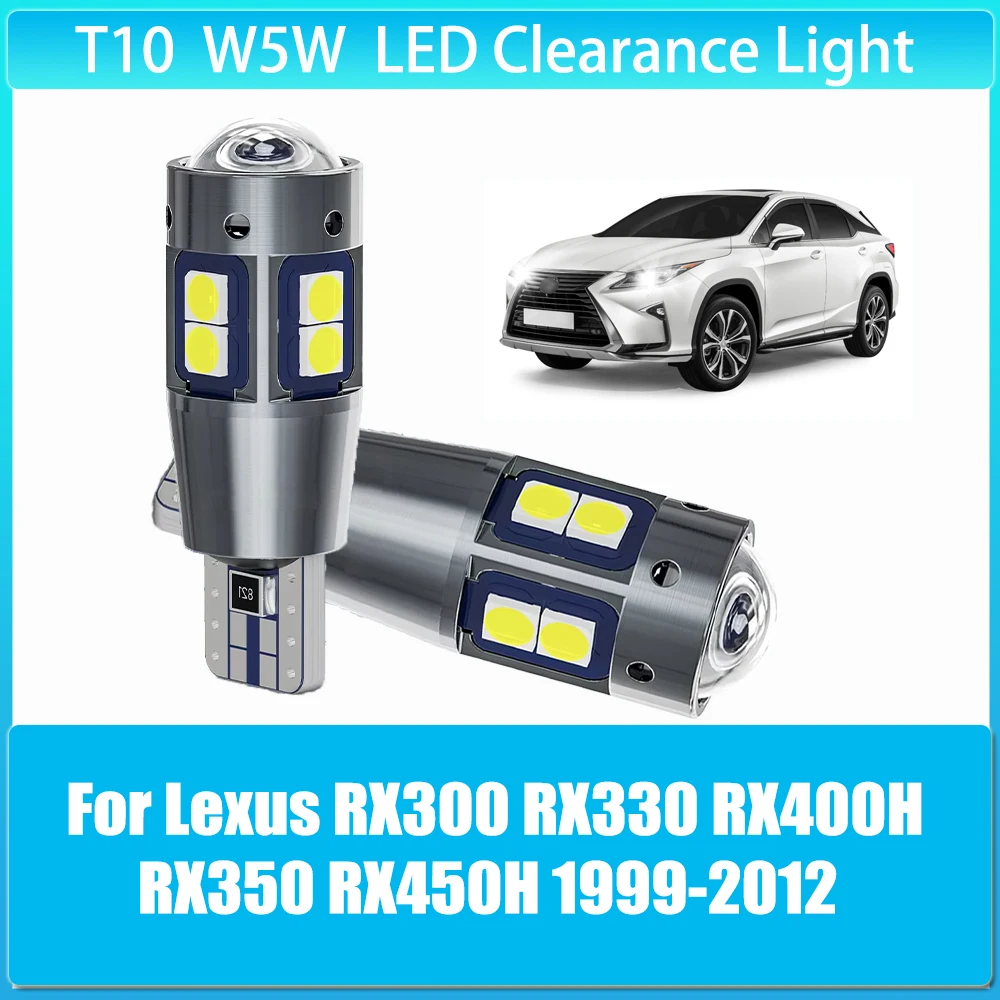 

2pcs LED Clearance Light Parking Bulb Lamp W5W T10 194 5W5 Canbus for Lexus RX300 RX330 RX400H RX350 RX450H 1999 2000 2001 -2012