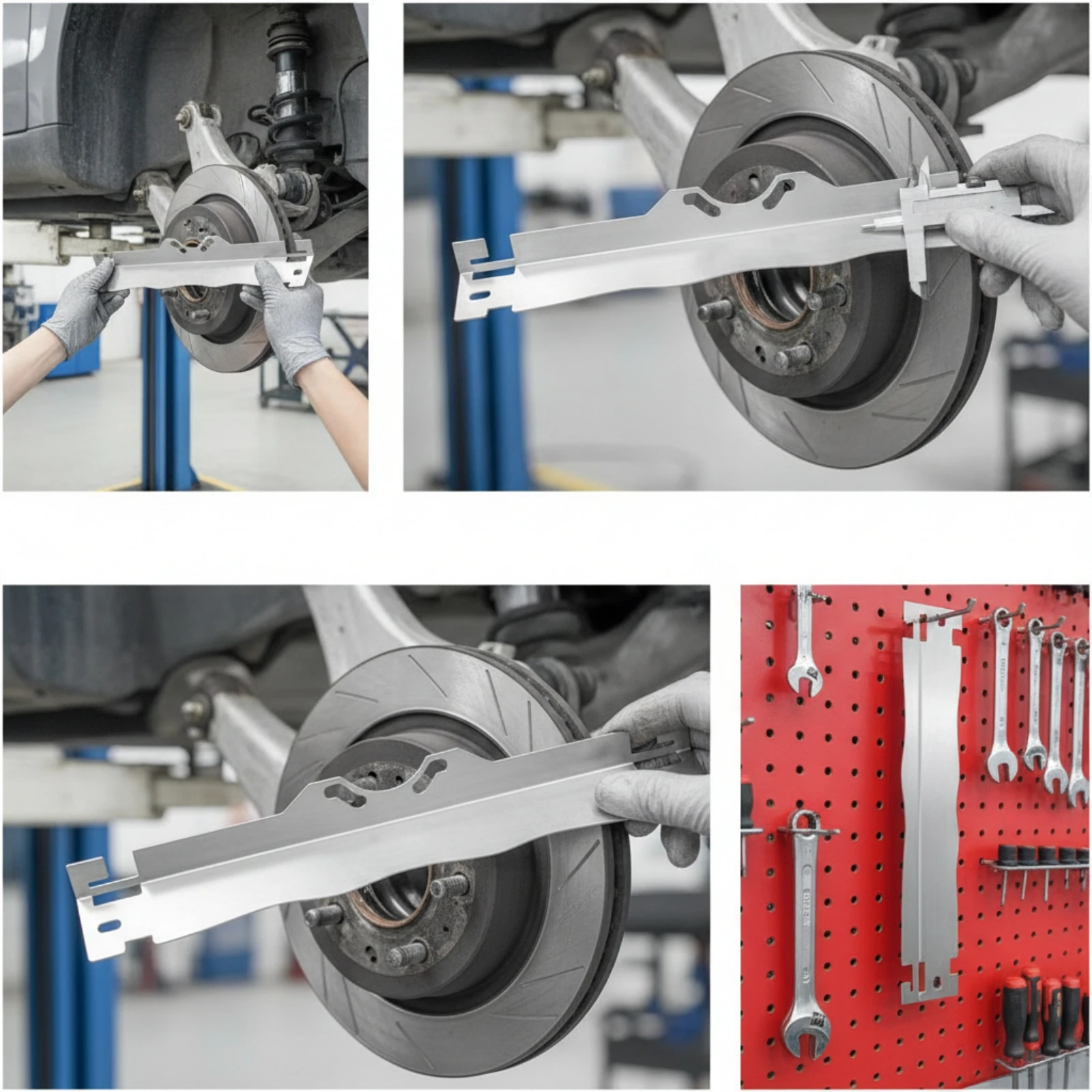 Toe Alignment Tool Plate Long-Lasting Toe Alignment Plate Metal Compatible for Mechanics, Garage, Racetrack