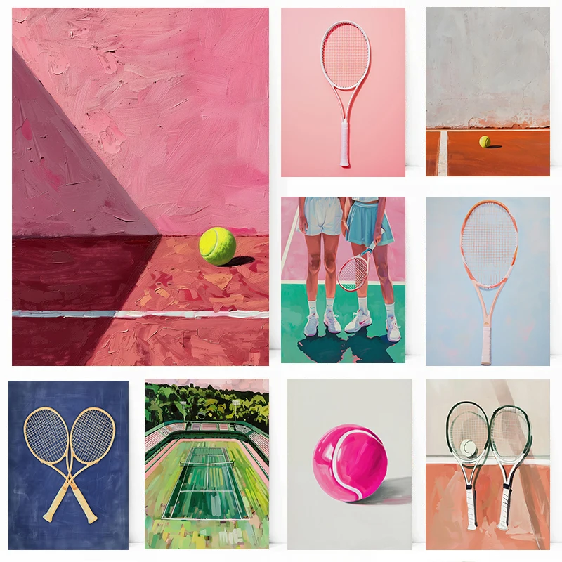 Vintage Tennis Pain… - image