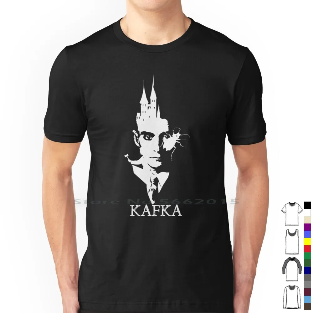 Kafka T Shirt 100% Cotton Franz Kafka Metamorphosis The Process The Castle Writer Literature The Trial Existentialism Short