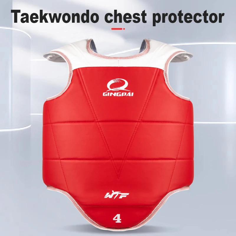 Taekwondo Karate Vest Body Protector Sparring Gear WTF Chest Guard MMA Training Set kickboxing Equipment  Reversible Protectors