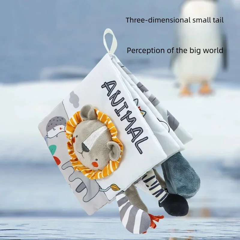 Montessori Weiche Bücher 3D Touch Gefühl Hohe Kontrast Tuch Frühen Lernen Sensorischen Kinderwagen Spielzeug für Kinder Kleinkind Geschenke