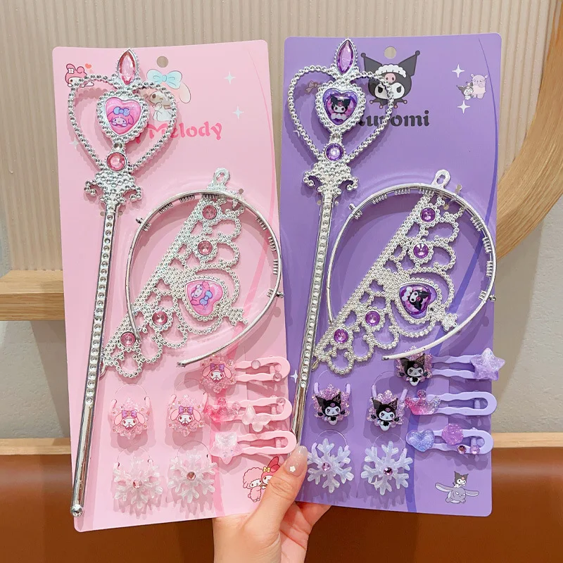 ชุดกิ๊บติดผมการ์ตูนซานริโอ้ คุโรมิ มายเมโลดี้ และ ซินนามอนโรล กิ๊บติดผมน่ารักหวานๆ ที่คาดผมมงกุฎ